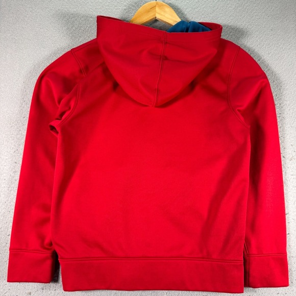 Nike SB Hoodie Sweatshirt Youth Large Red Therma Fit Logo Skateboard Sportswear - Picture 2 of 12